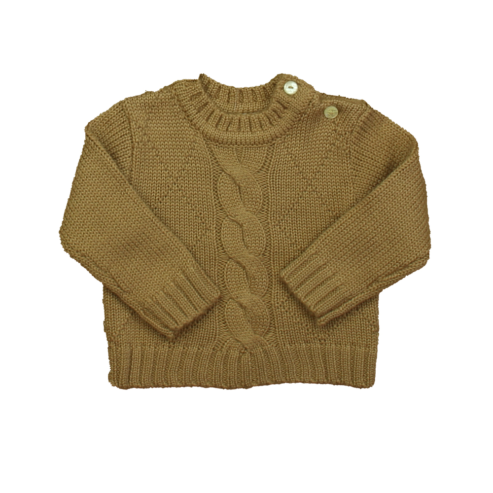 tutto piccolo Unisex Beige Sweater size: 12 Months